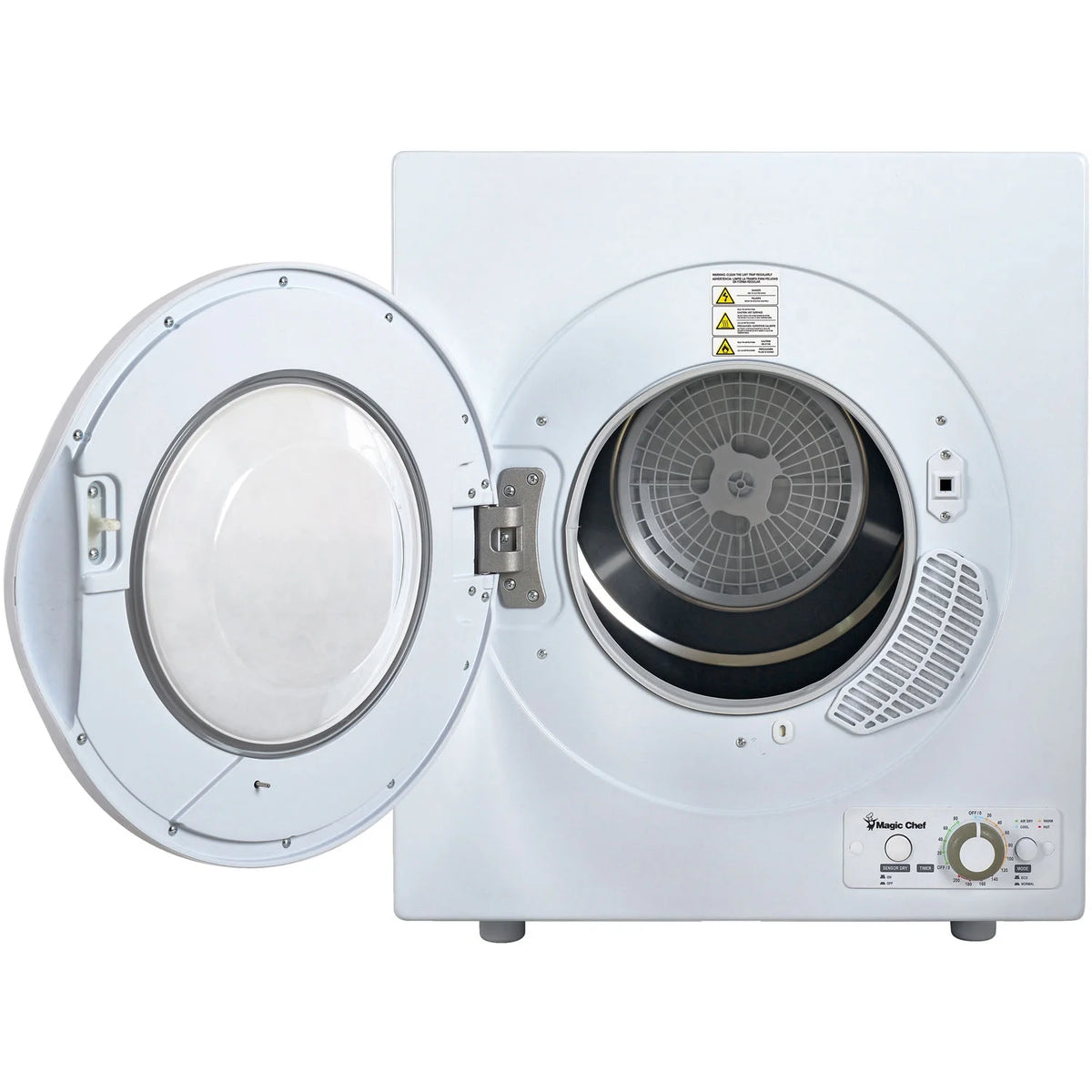 Magic Chef 2.6 cu ft Compact Electric Dryer, White