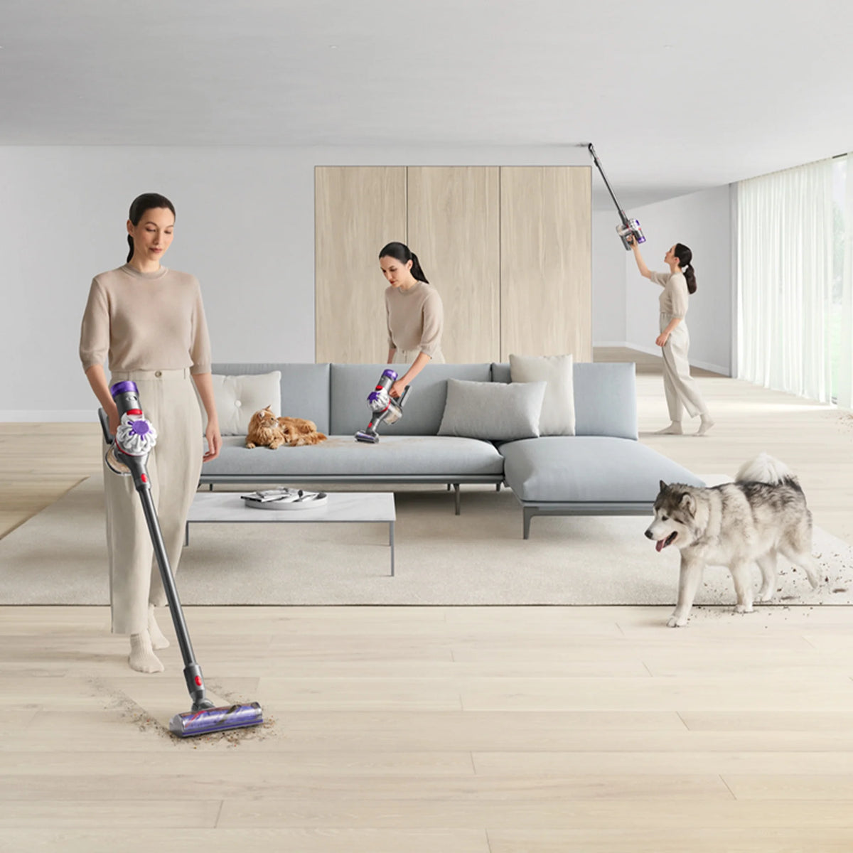 Restored Premium Dyson V8 Absolute Cordless Vacuum | Silver/Nickel (Refurbished)