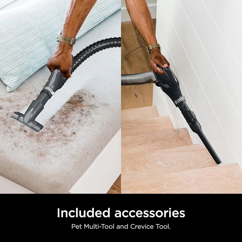 Restored Shark ZU102 Rotator Pet Upright Vacuum with PowerFins HairPro & Odor Neutralizer Technology (Grey) (Refurbished)