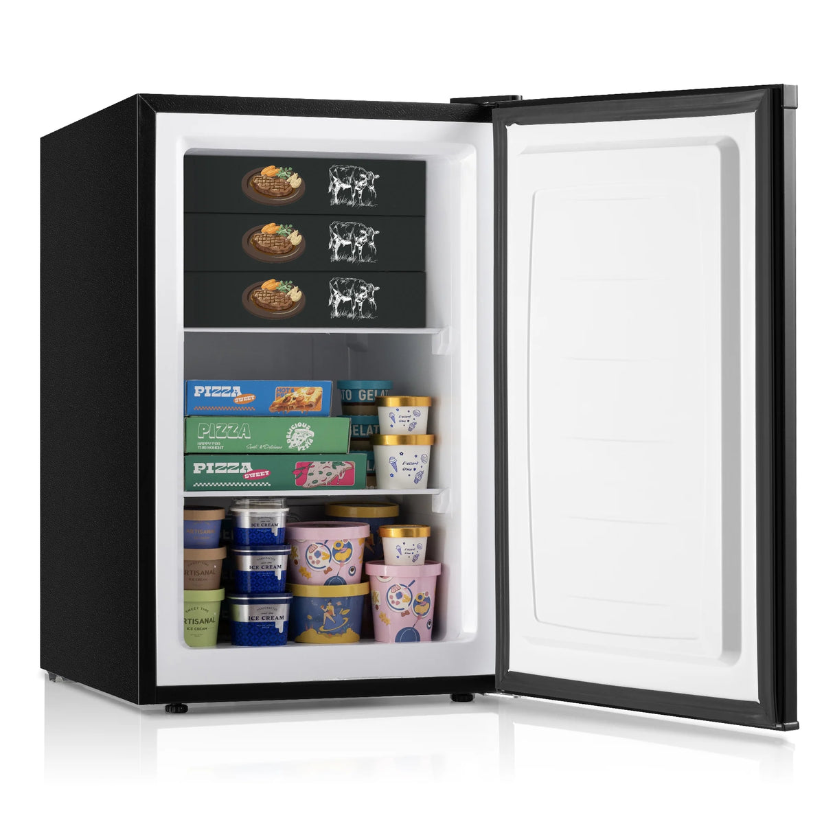 Dimedeal 1.8 Cu.ft Compact Chest Freezer with 7-Level Temperature Control