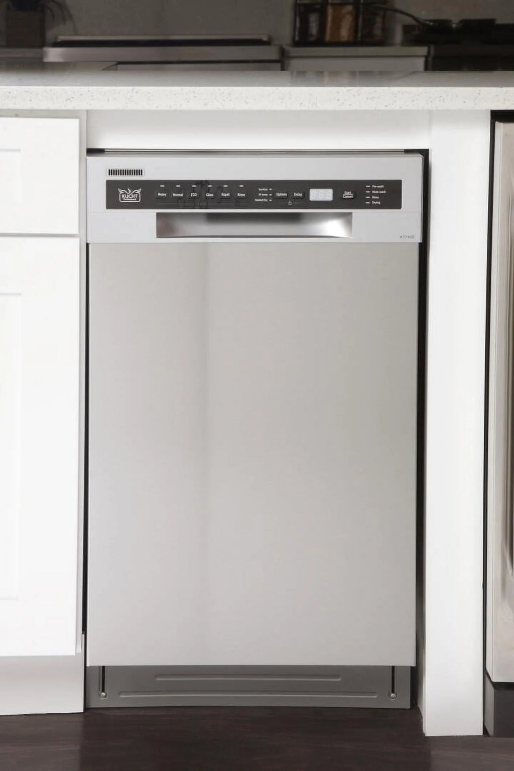 Kucht Professional 18" Stainless Steel Front Control Dishwashers in Silver