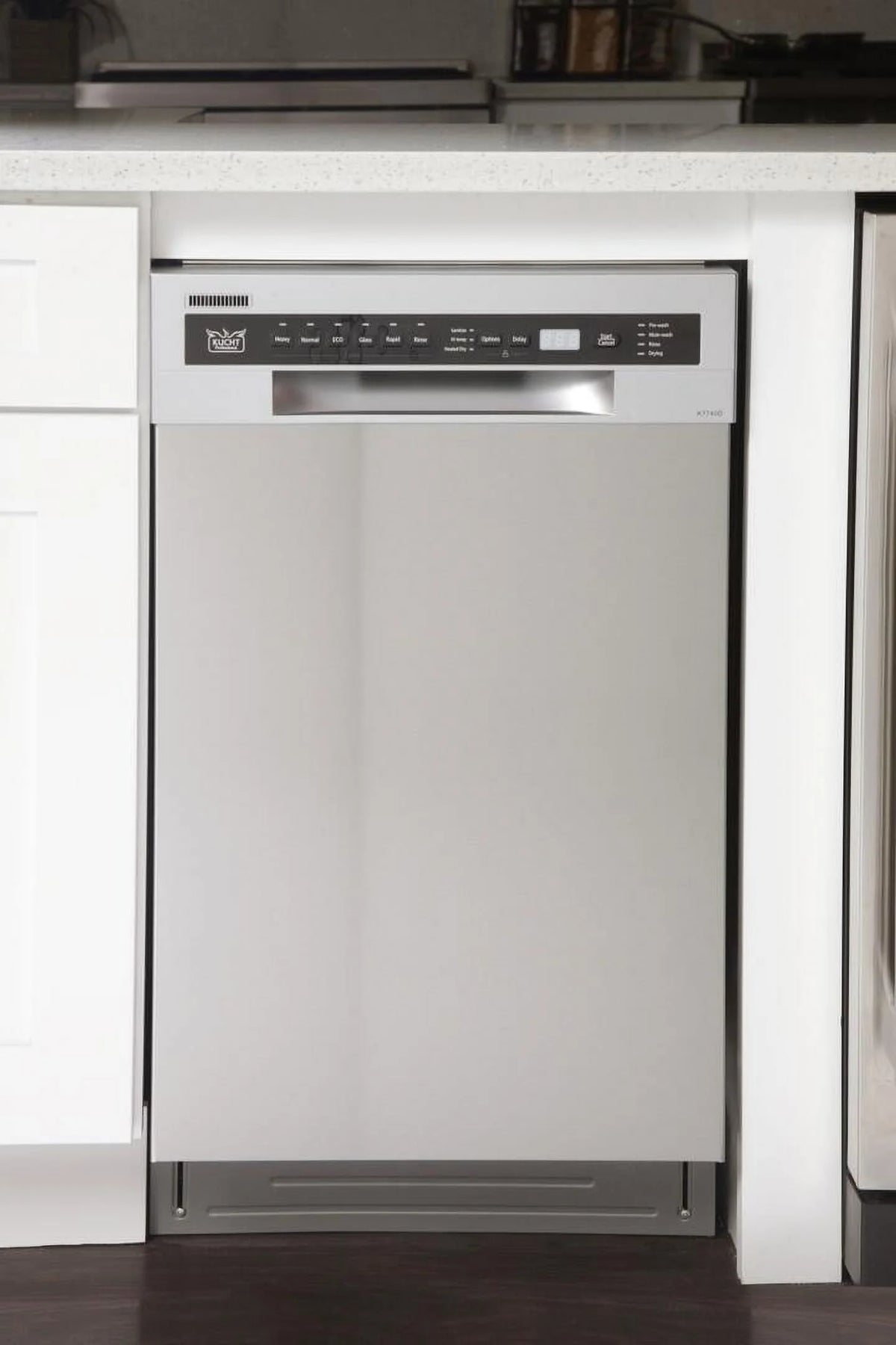Kucht Professional 18" Stainless Steel Front Control Dishwashers in Silver