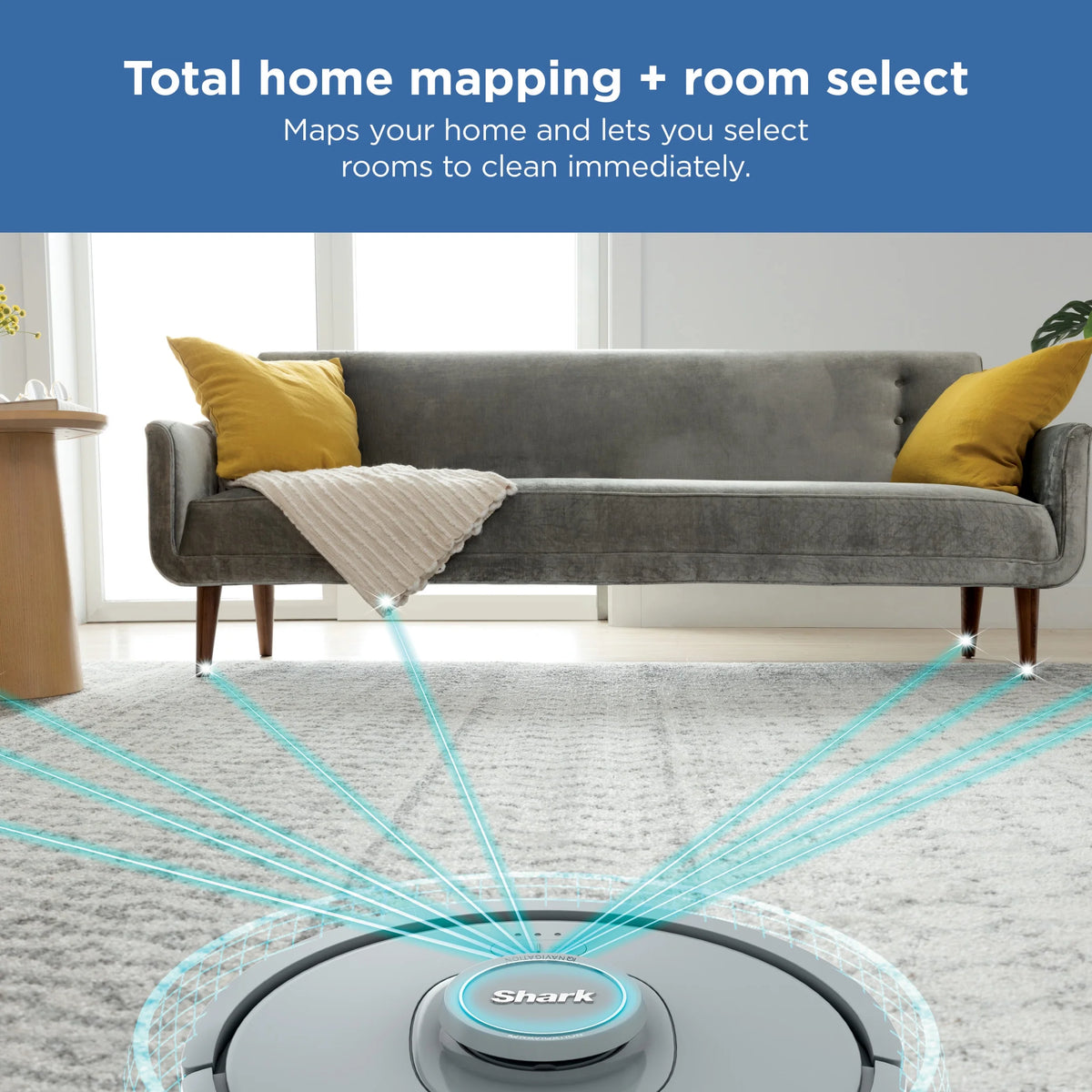 Shark IQ Robot Vacuum, Multi-Surface Carpets & Hard Floor Cleaning, Precision Home Mapping