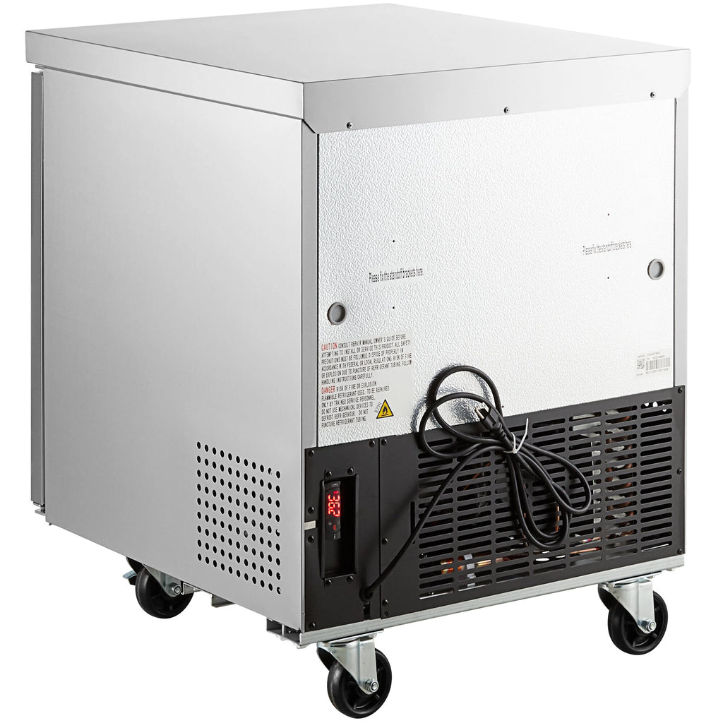29 in. Worktop/Undercounter Freezer 7 Cu.Ft. Commercial Freezer in Stainless Steel, NSF Certified