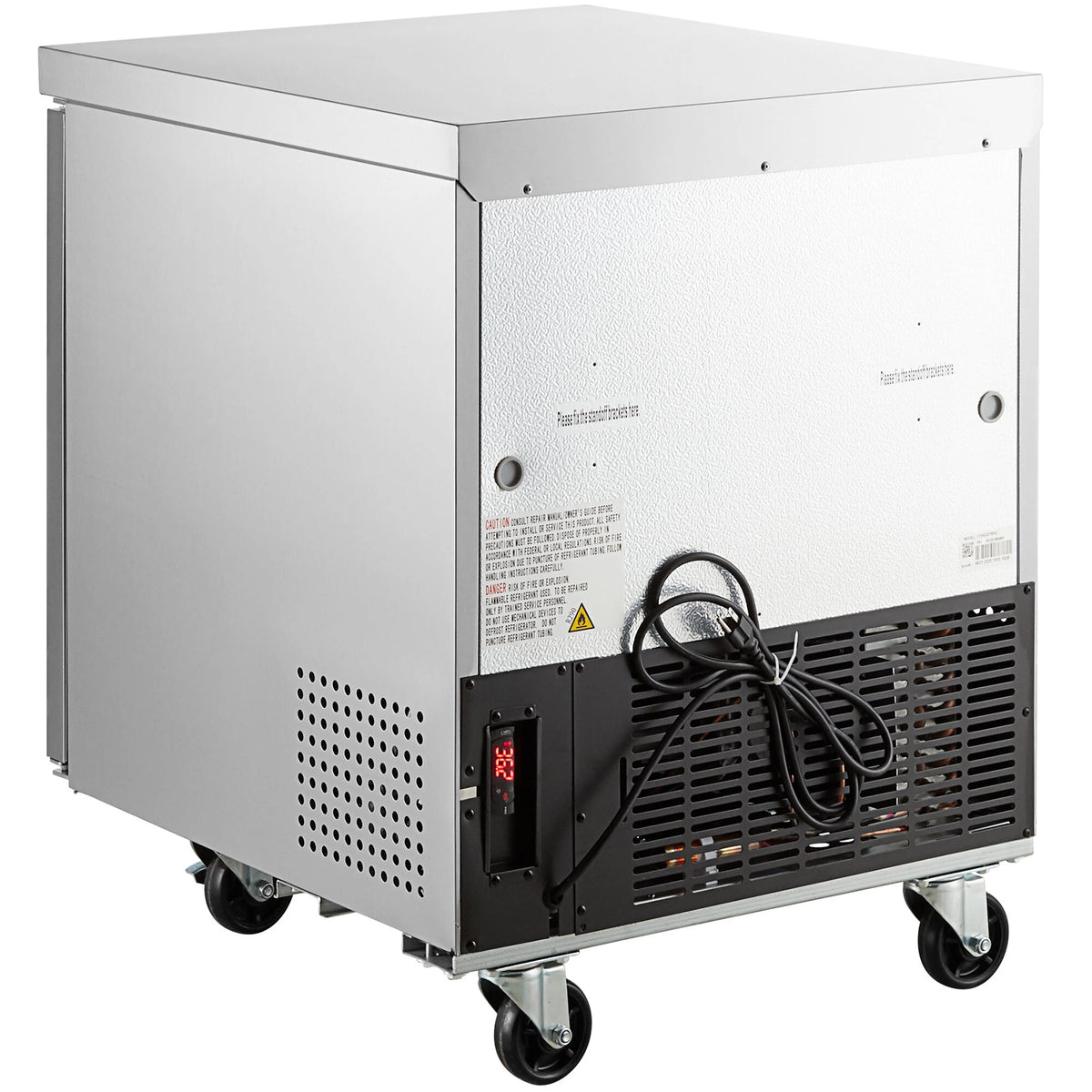 29 in. Worktop/Undercounter Freezer 7 Cu.Ft. Commercial Freezer in Stainless Steel, NSF Certified