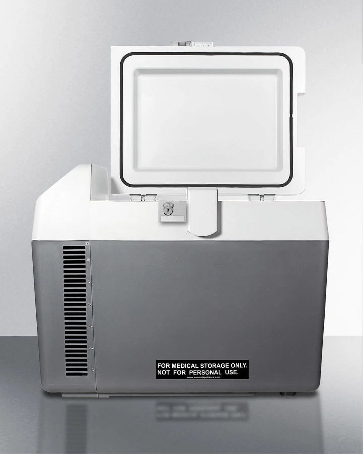 Portable Refrigerator/Freezer, Gray with Lock