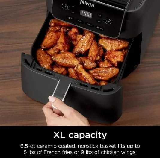 Restored Ninja Air Fryer Pro XL 6.5-QT Basket Air Fryer, 4-in-1 Functionality, Air Crisp Technology, Nonstick, Black (Refurbished)