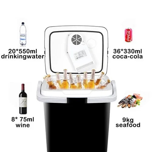 CAMOTUSE 12V Electric Fridge Cooler Truck Thermoelectric Freezer Car Iceless Refrigerator