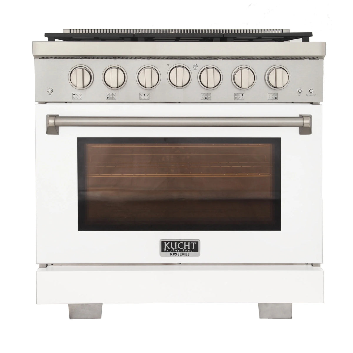 Professional 36-in Natural Gas Range in White with True Simmer Burners