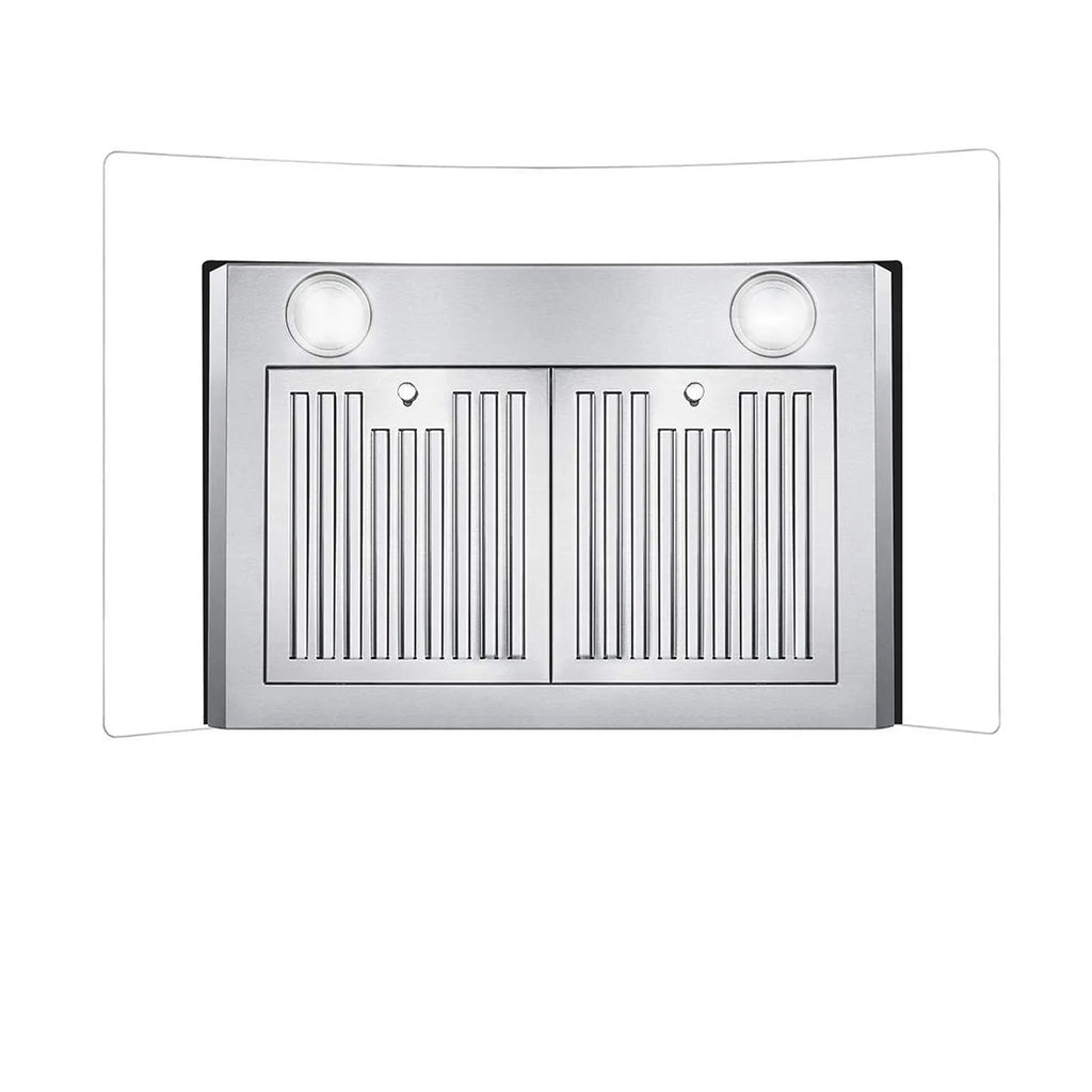 30 in. Ducted Wall Mount Range Hood Kitchen Hood Stainless Steel with Touch Control LED Light