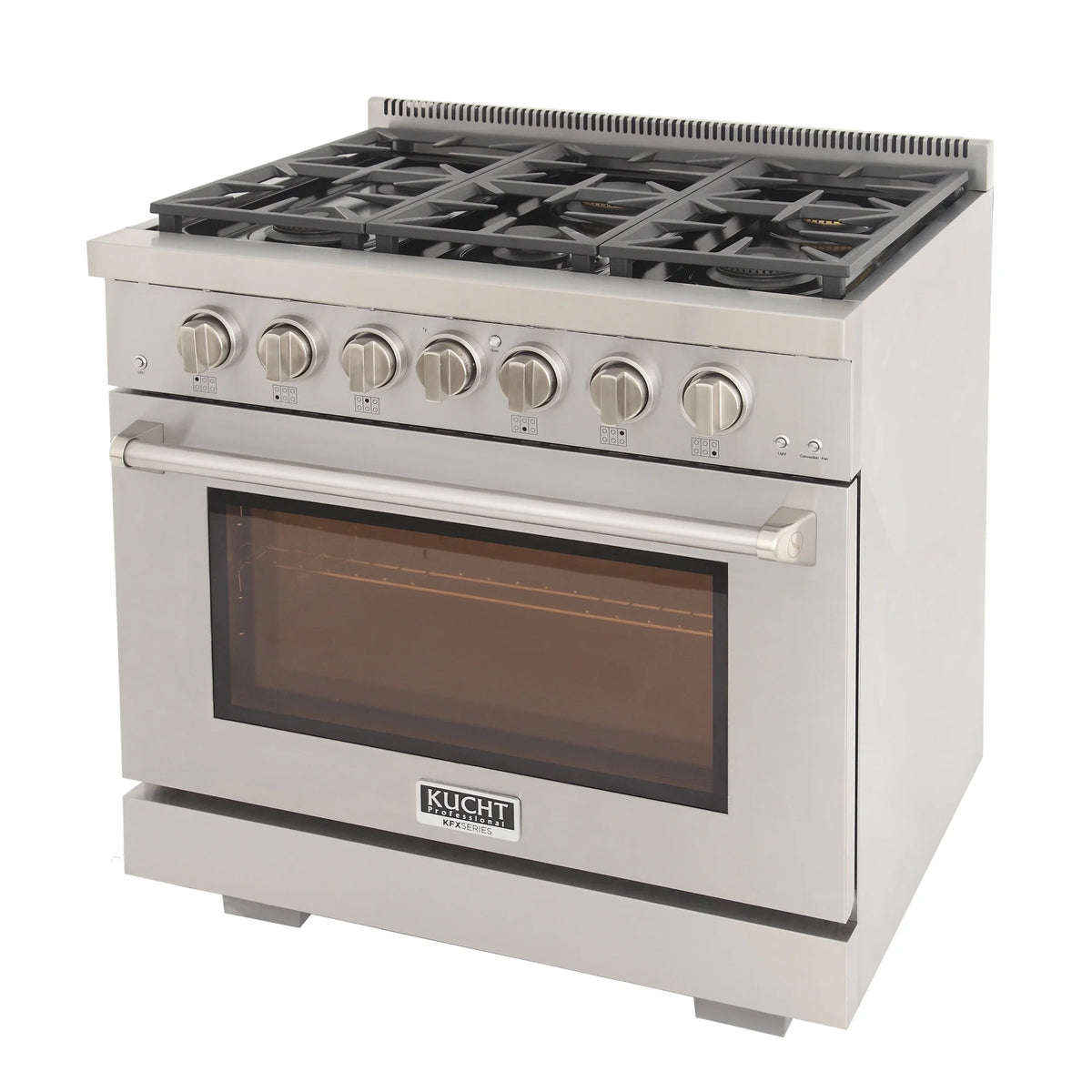 Professional 36-in Propane Gas Range in Stainless Steel with True Simmer Burners