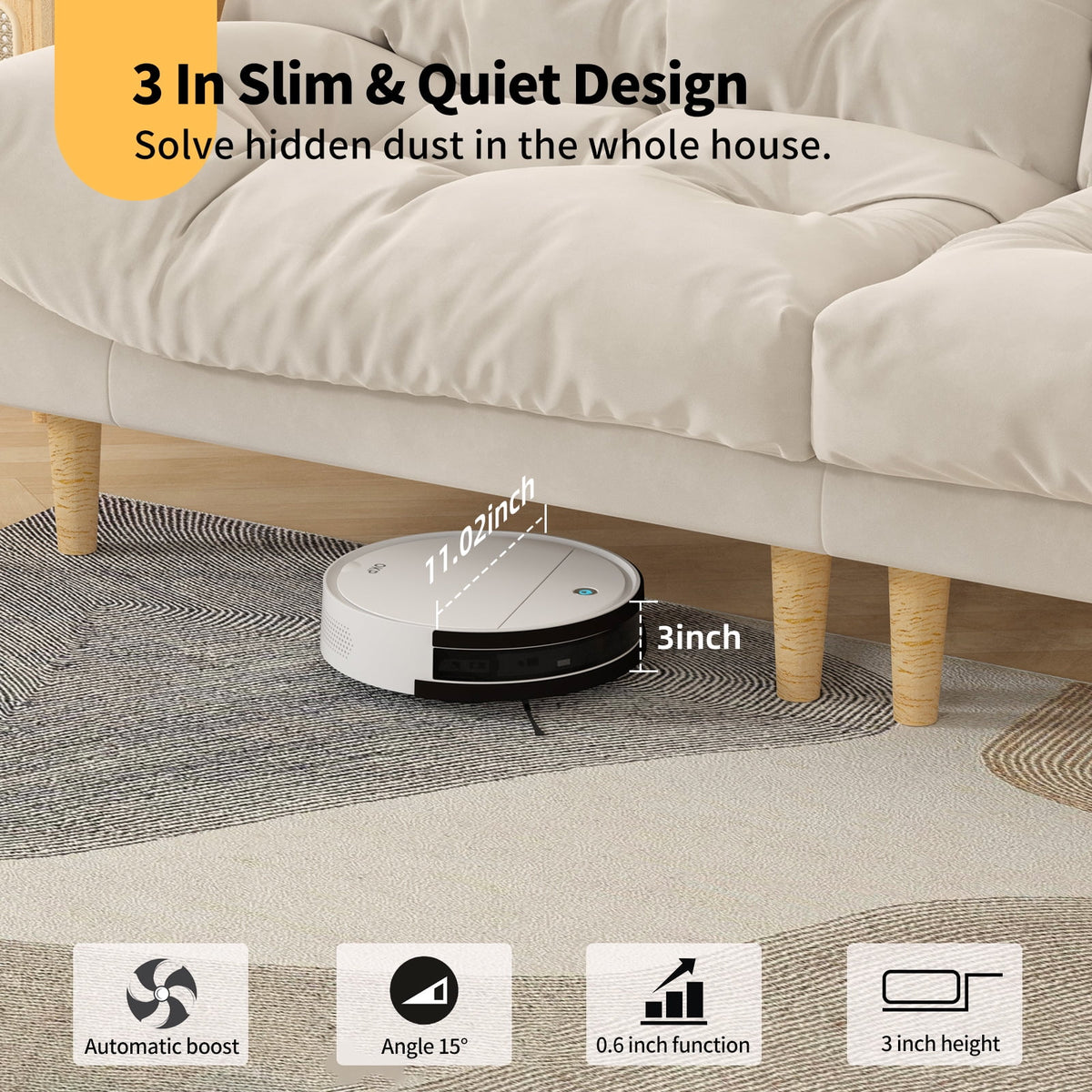 OKP Robot Vacuums with Mop Combo and Remote Control, 2 IN 1 Cleaning and Mopping, Wi-Fi Connectivity, Alexa/APP, Self-Charging Robotic Vacuum Cleaner for Home, Pet Hair, Carpets, and Hard Floors