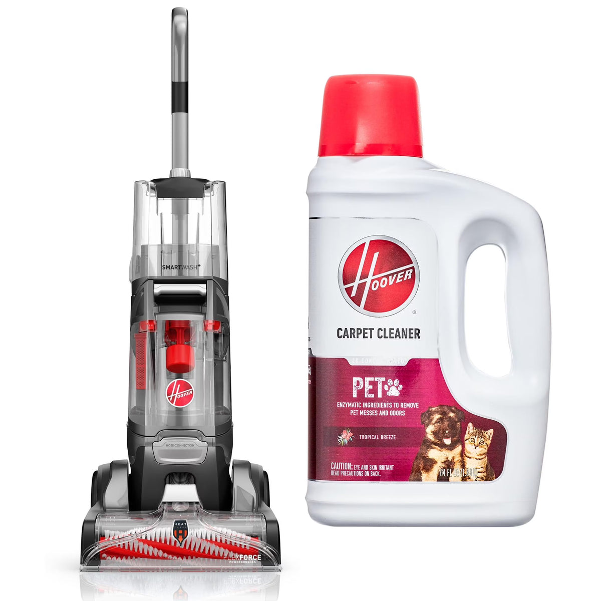 Hoover SmartWash Essentials Automatic Upright Carpet Cleaner Machine, for Carpet & Upholstery, Quick Dry Mode, Upholstery Tool Attachment, FH52110