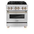 ZLINE KITCHEN AND BATH RAZ30CB professional gas range