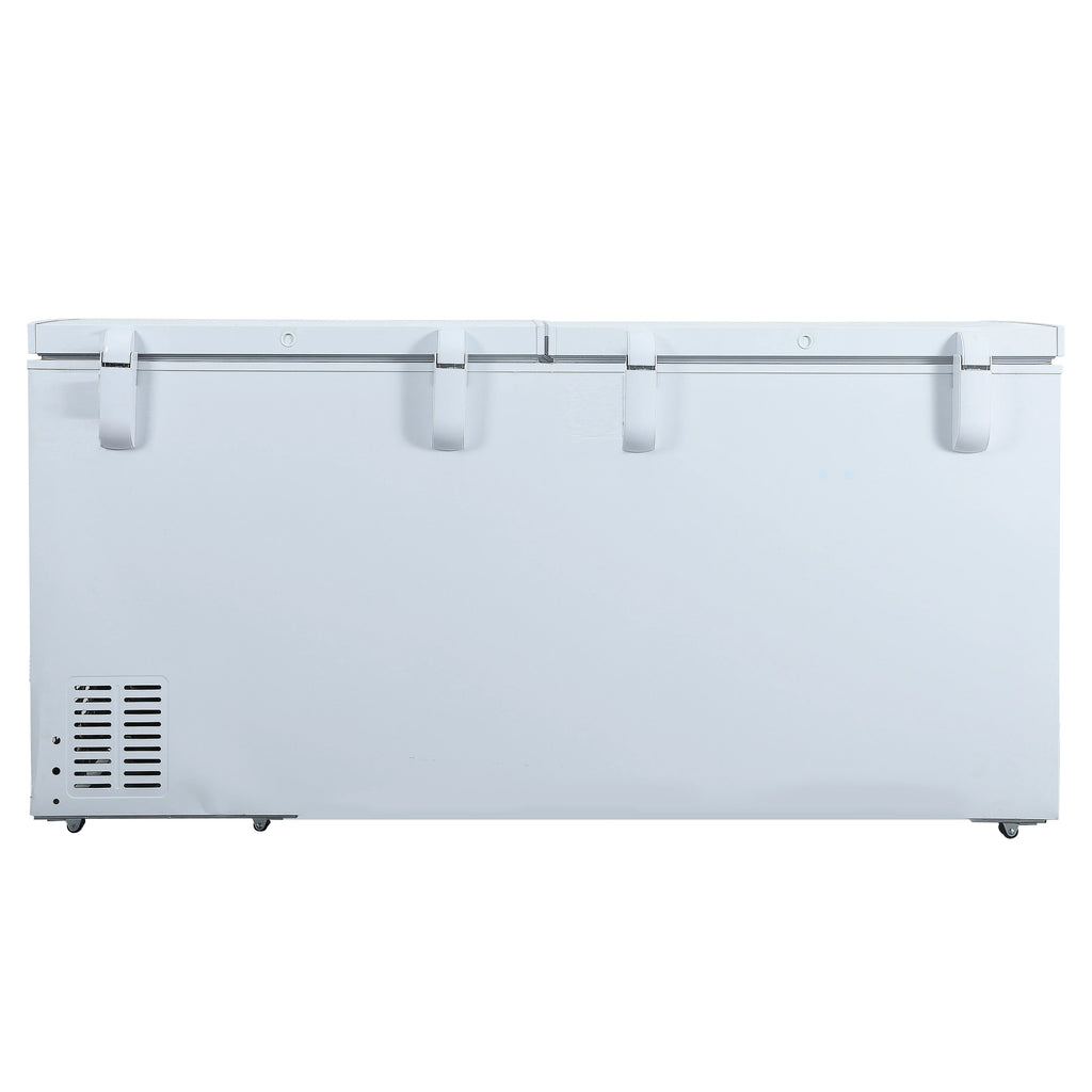 Hamilton Beach 25 Cu. Ft. Chest Freezer, 2 Doors, Garage Ready, White