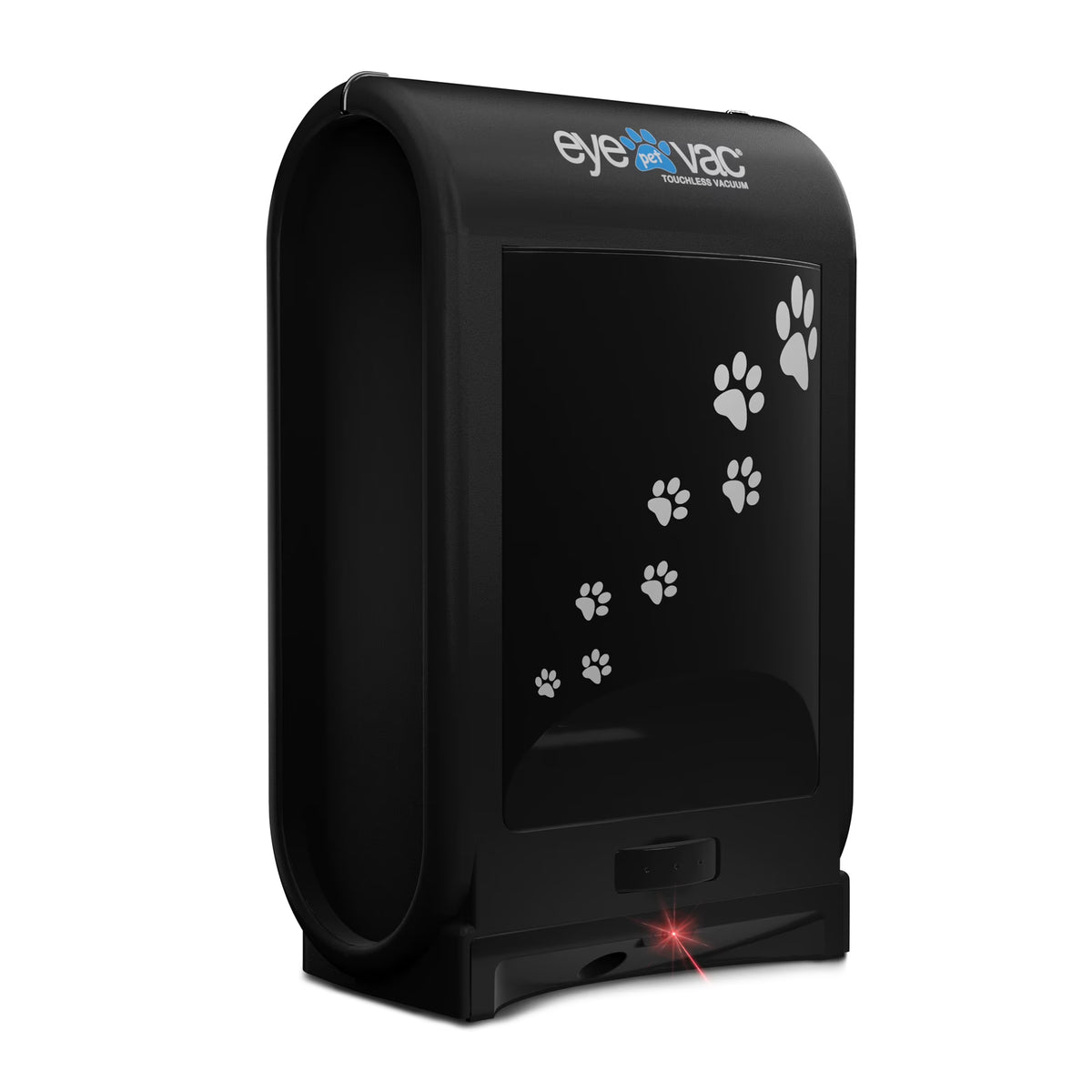 EyeVac Pet EVPET-PB 6.5 Qt Stationary Touchless Vacuum, Black w/ Paw Prints