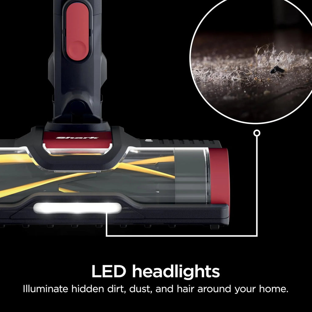 Restored Shark WZ250RD Pet Pro Cordless Stick Vacuum with PowerFins Brushroll, XL Capacity, Self-Cleaning BrushRoll, Red (Certified)(Refurbished)