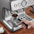 Choco Moon Espresso Machine w/Grinder, 15 Bar Semi-Automatic Coffee Maker with Milk Frother, Steam Wand & Pressure Gauge for Cappuccino, Latte, PID Control System, Silver