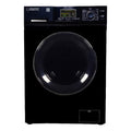Pemberly Row Pet Compact 110V Vented/Ventless 15 lbs Combo Washer Dryer in Black