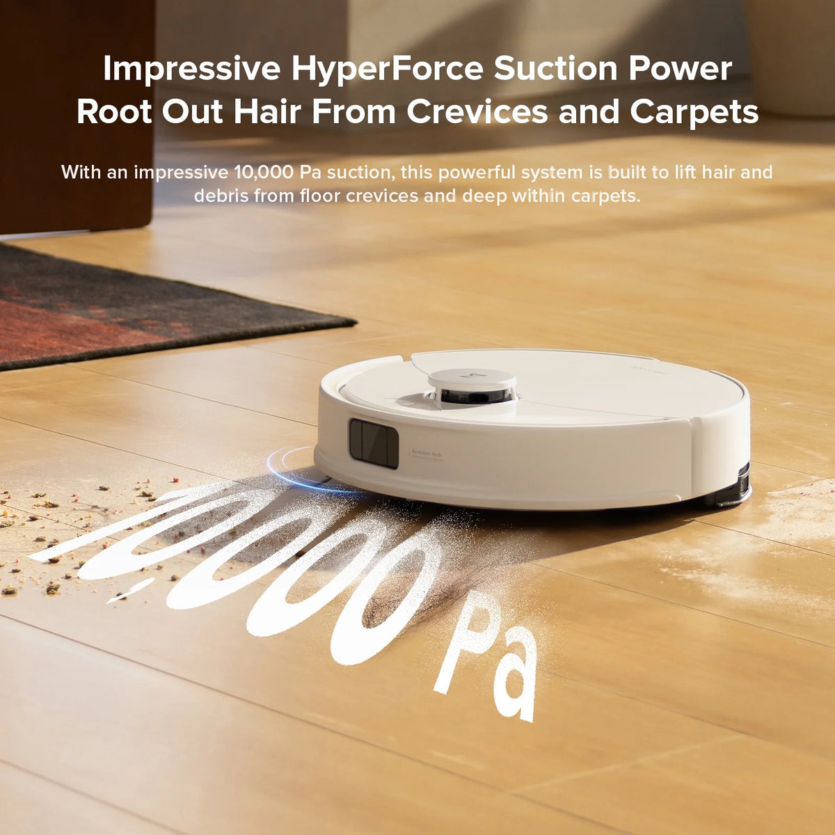Roborock Q10 X5 Robot Vacuum and Mop Combo, 10,000 Pa Suction, Auto Mop Lifting, Reactive Tech Obstacle Avoidance, PreciSense LiDAR