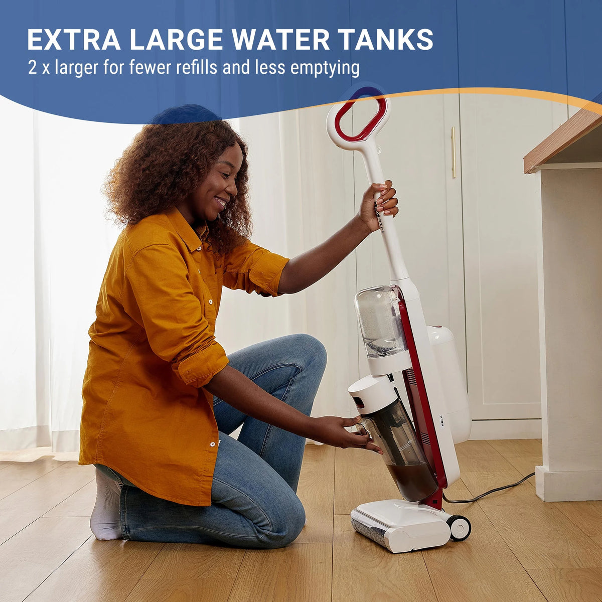 LiteVak Wash 3 in 1 Vacuum, Mop & Self Clean System by Tineco