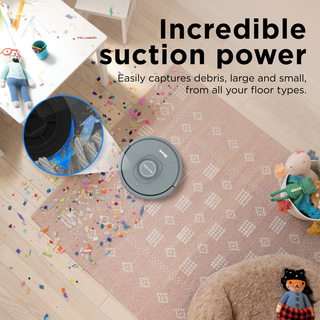 Shark Matrix Self-Empty Robot Vacuum with No Spots Missed on Carpets & Hard Floors, RV2300AE