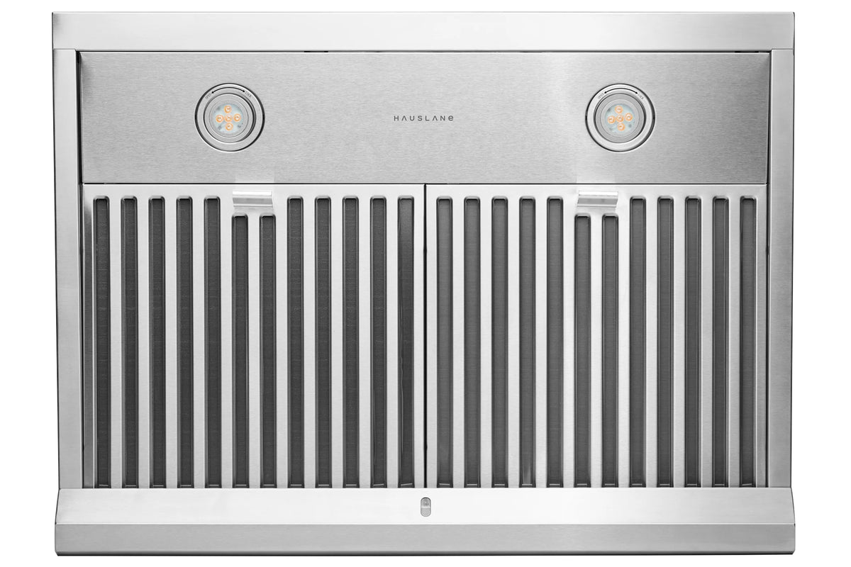"Hauslane Chef Series 30"" UC-PS18 Under Cabinet Range Hood, Heavy Duty, 3-Way Venting, LED Lamps, Stainless Steel"