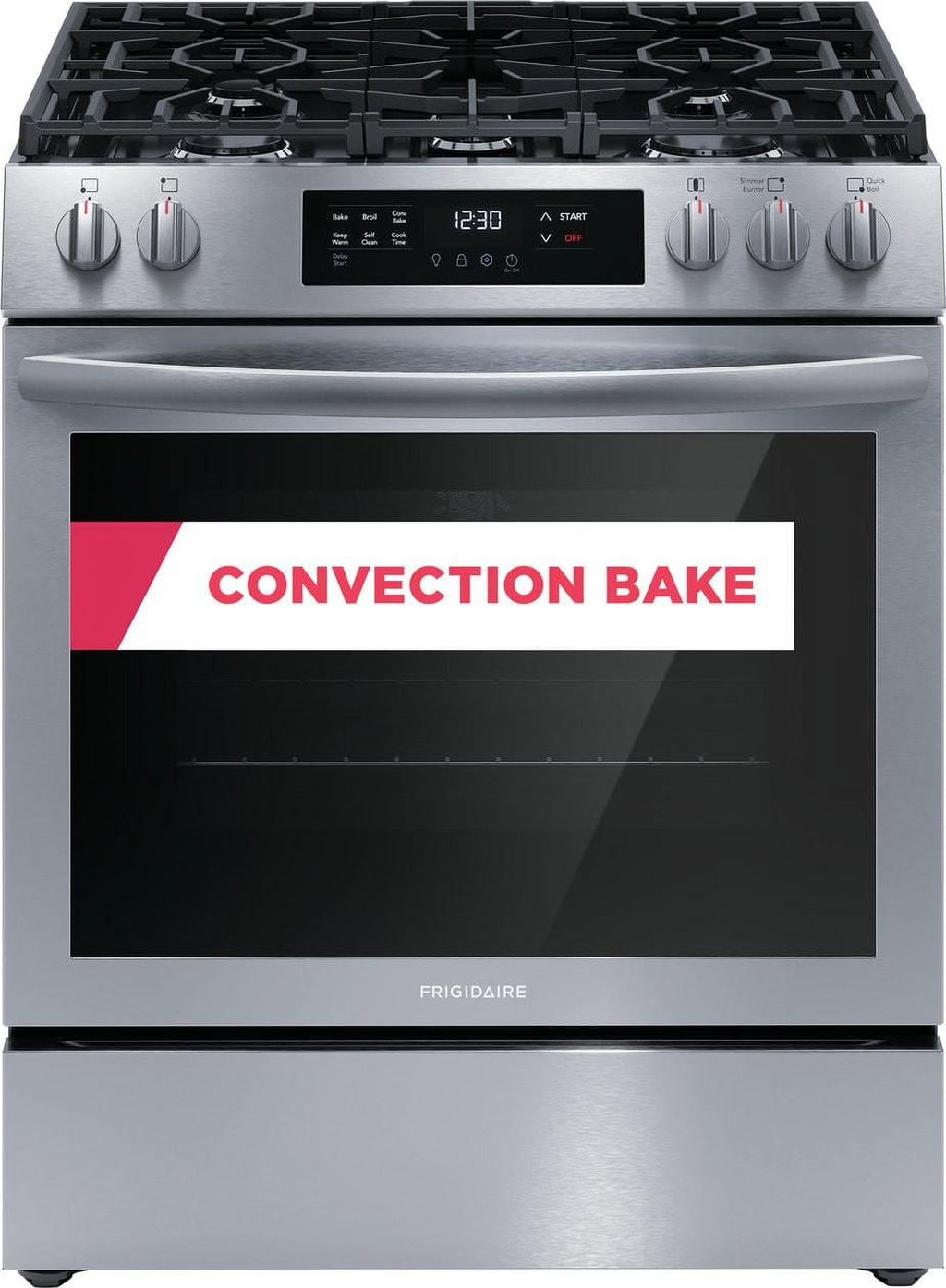 Frigidaire Fcfg3083a 30" Wide 5.1 Cu. Ft. Gas Range - Stainless Steel