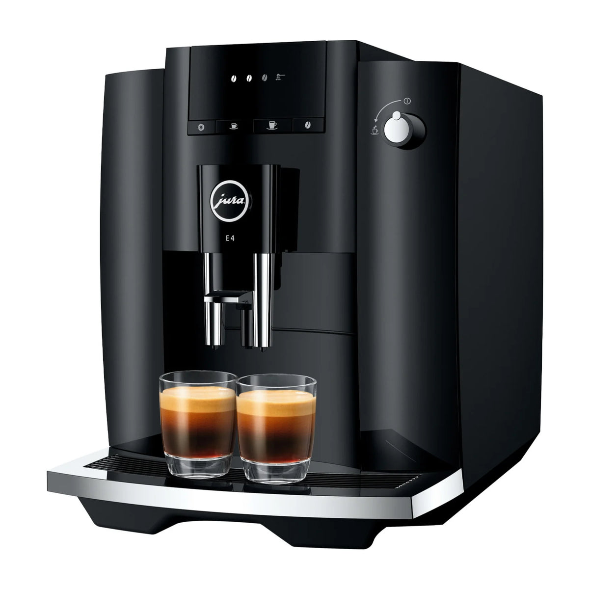 Jura E4 Automatic Coffee Machine (Piano Black)