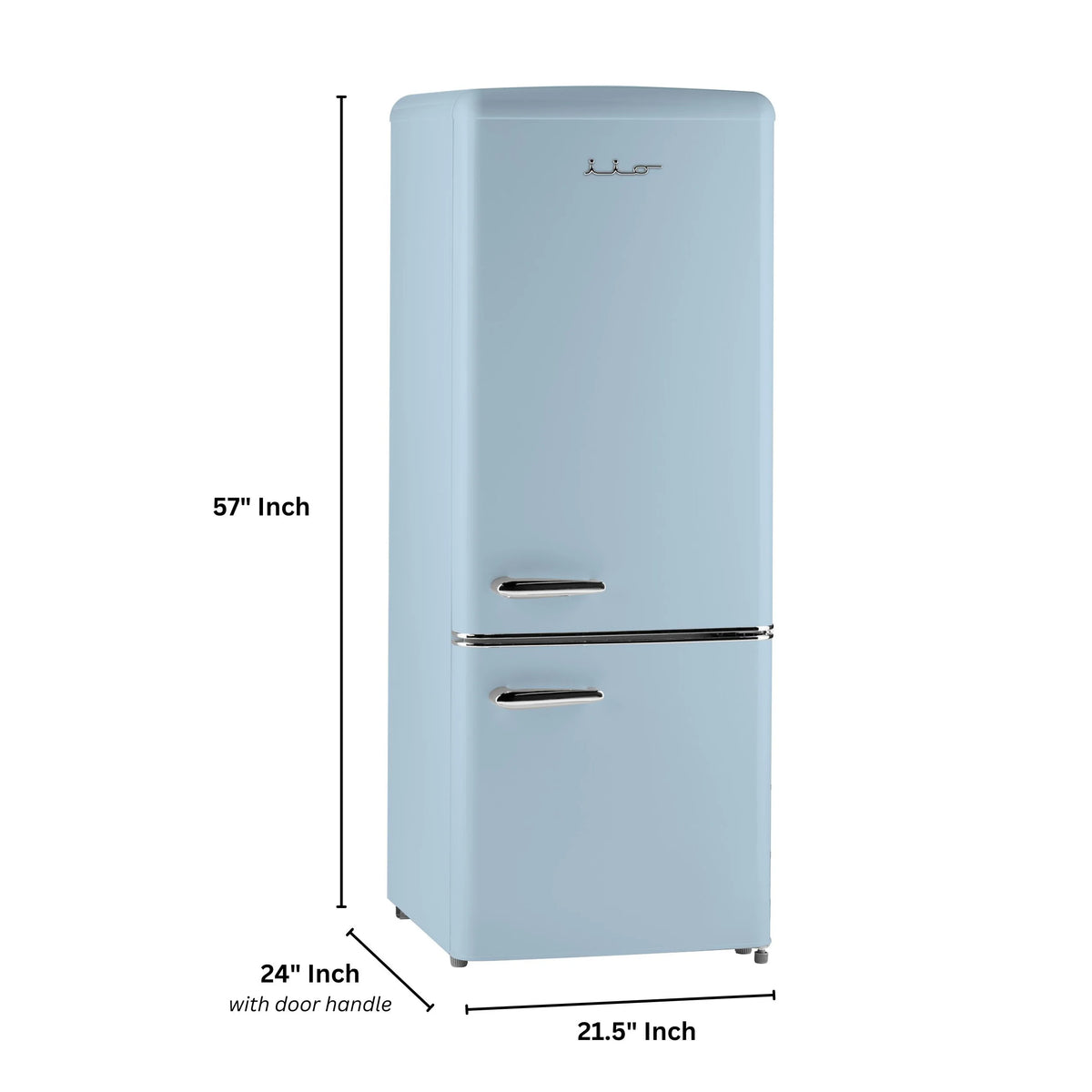 iio 7 cu. ft. Retro refrigerator with bottom freezer