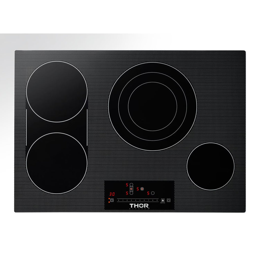 Thor Kitchen Tec30 30" Wide 4 Burner Electric Cooktop - Black