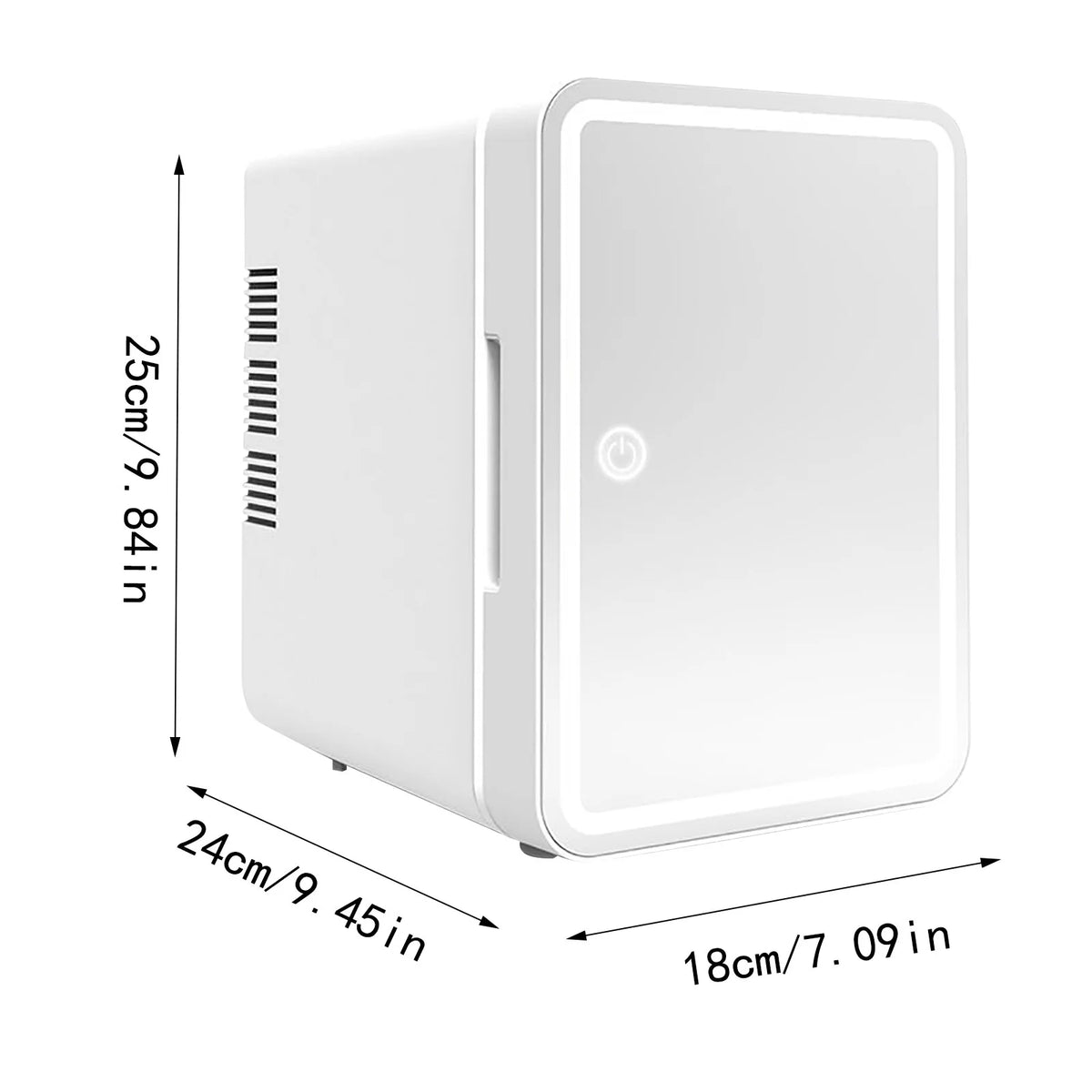Car Refrigerator 6L Beauty M Irror LED Light Dormitory Mini Refrigerator Cosmetics Facial M Ask Refrigerator High-quality