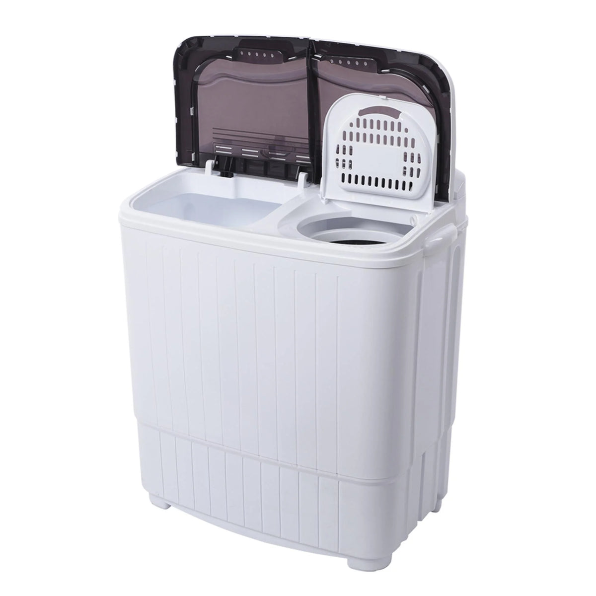 ZOKOP XPB35-188S 14.3lbs Semi-Automatic Washing Machine - Efficient, Compact Design for Apartments and Small Spaces - Gray Cover
