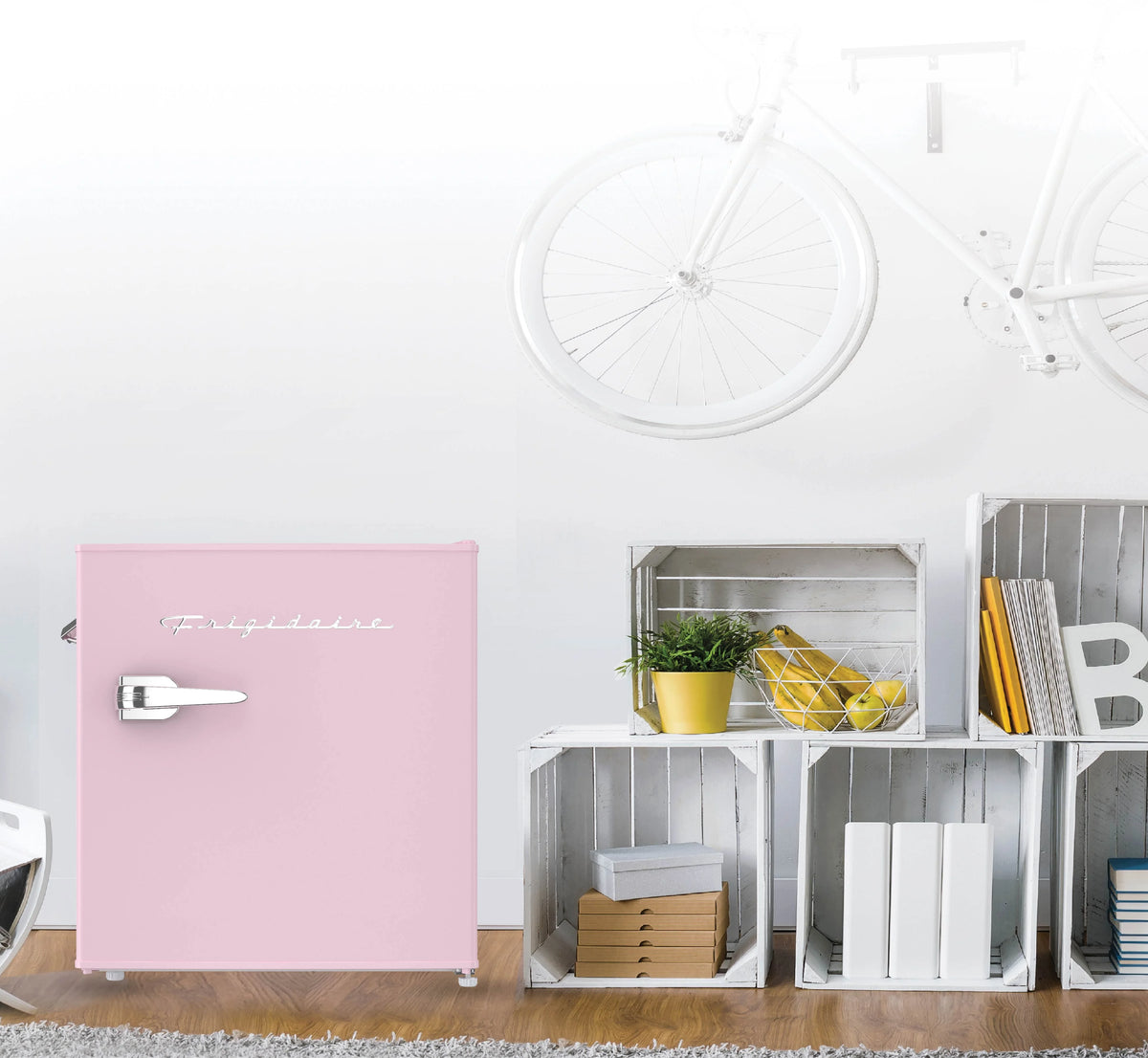 Frigidaire 1.6 Cu ft. Retro Compact Refrigerator with Side Bottle Opener, Coral