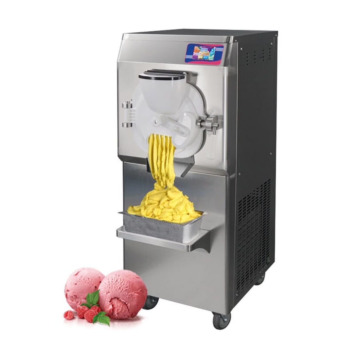 Kolice ETL Commercial Hard Ice Cream Machine, Batch Freezer,Italian Ice Water Machine-30-40L/H