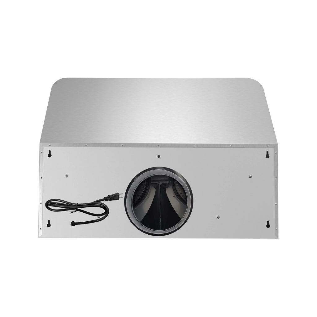 Streamline 30 in. Montecreto Ductless Undermount 406 CFM Range Hood in Brushed Stainless Steel with Baffle Filters, Touchpad Control, LED Lights