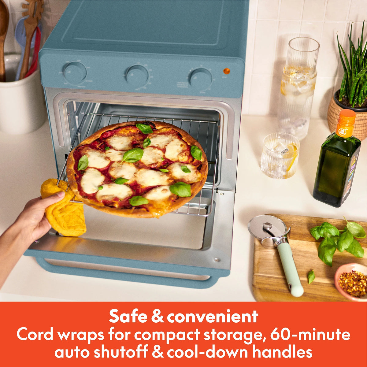 bella 6-Slice Toaster Oven, Oatmilk
