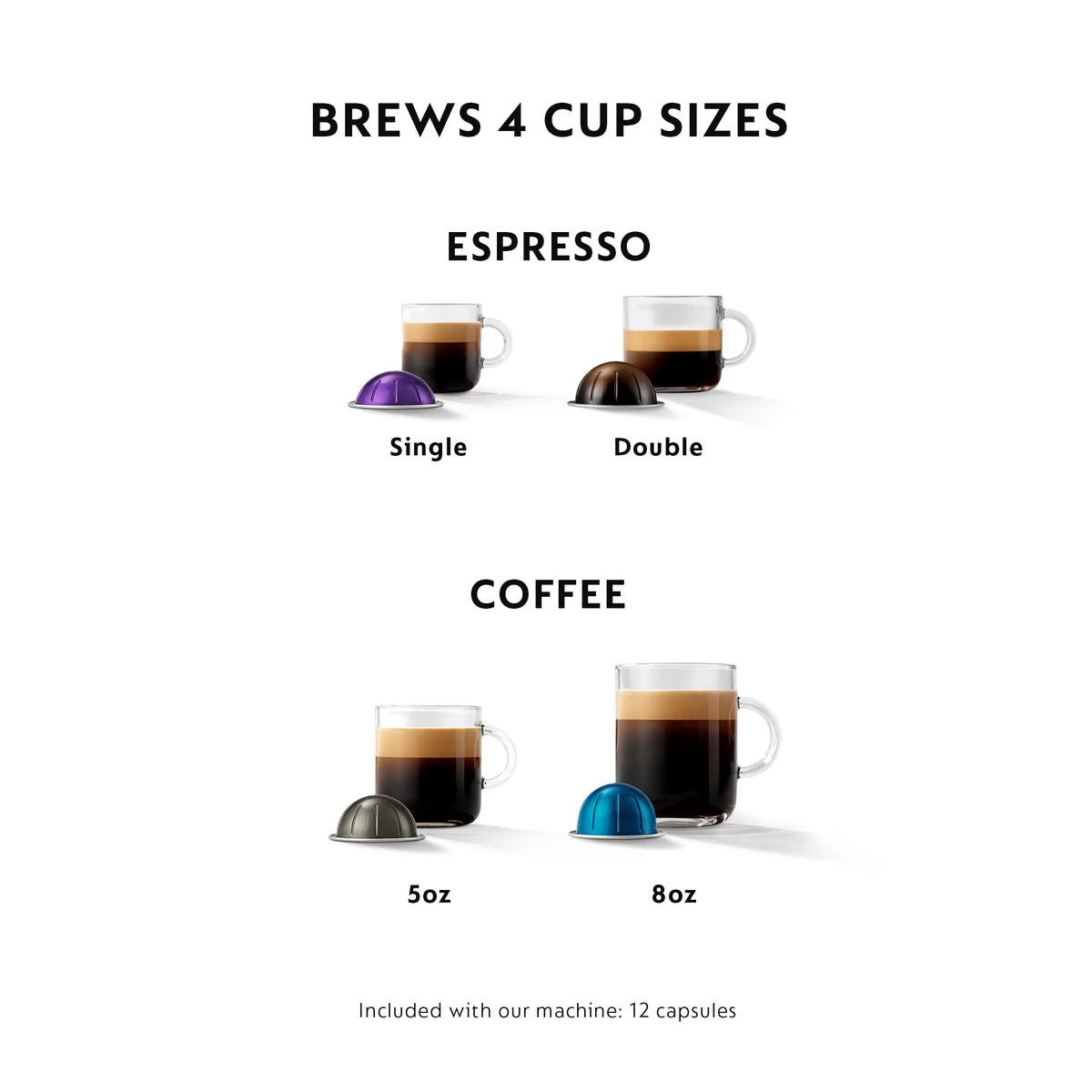 Nespresso Vertuo Plus Coffee and Espresso Maker by De'Longhi, Black