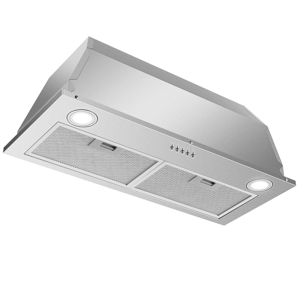 30 inch Built in Range Hood Stainless Steel 600 CFM Integrated Rangehood Cooking Vented