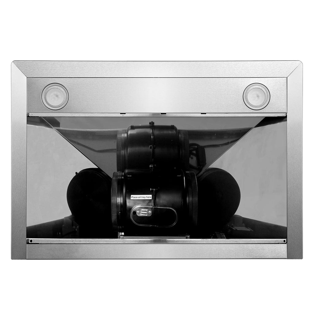 Cosmo 30 in. Ducted Range Hood in Stainless Steel with Touch Controls, LED Lighting and Permanent Filters