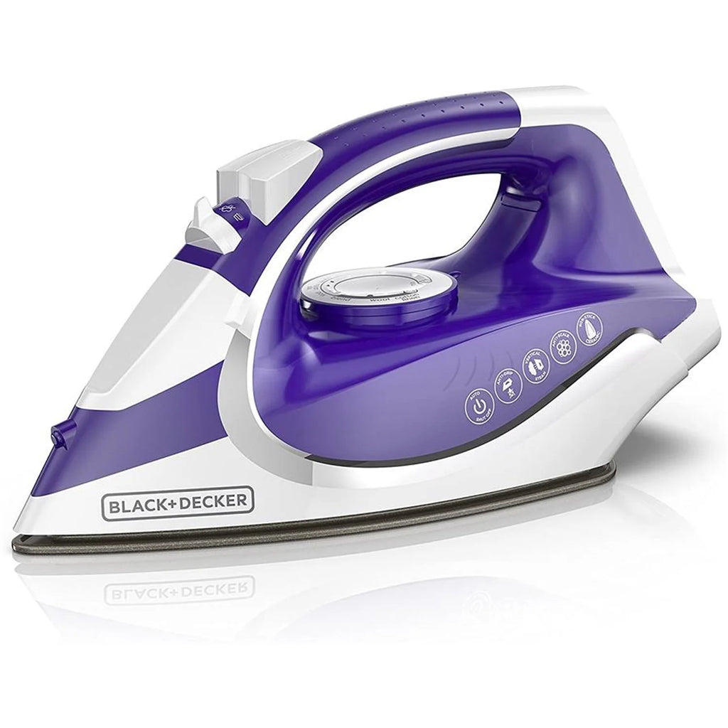 Black + Decker - Cordless Iron with Non-Stick Sole, Purple
