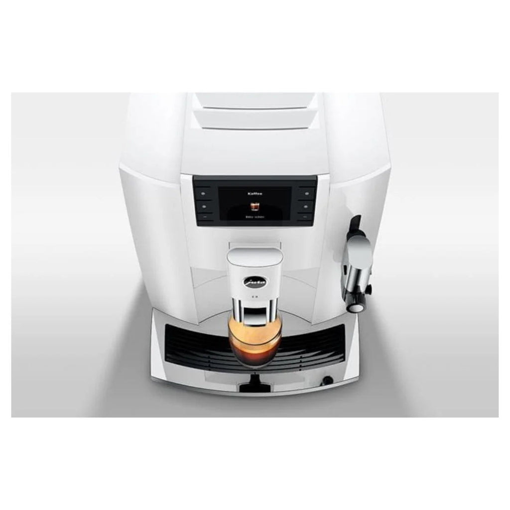 Jura E8 Automatic Espresso Machine | 17 Recipes | Piano White | 15683