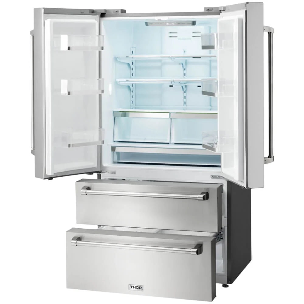 Thor Kitchen Trf3602 36 Inches Wide 22.5 Cu. Ft. Energy Star Certified French Door Refrigerator