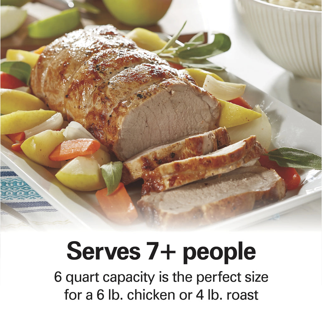 Hamilton Beach 6 Qt Programmable Slow Cooker, Stovetop Safe Nonstick Aluminum Crock with Removable Pot, Stainless Steel