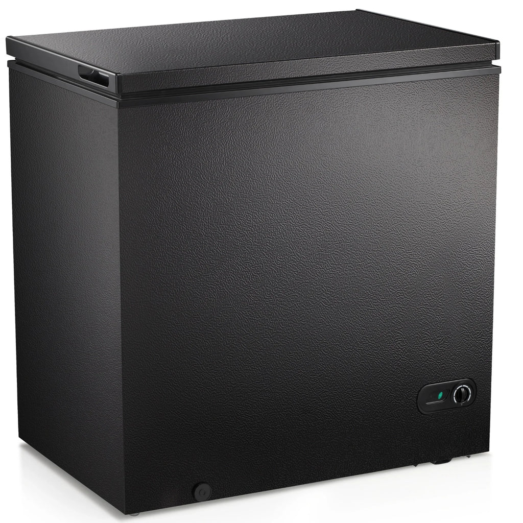 LHRIVER 7.0 cu. ft. Chest Deep Freezer with Adjustable Temperature, Free Standing Top Open Door Compact Freezer with 3 Removable Basket for Kitchen, Home, Bar, Garage, Office