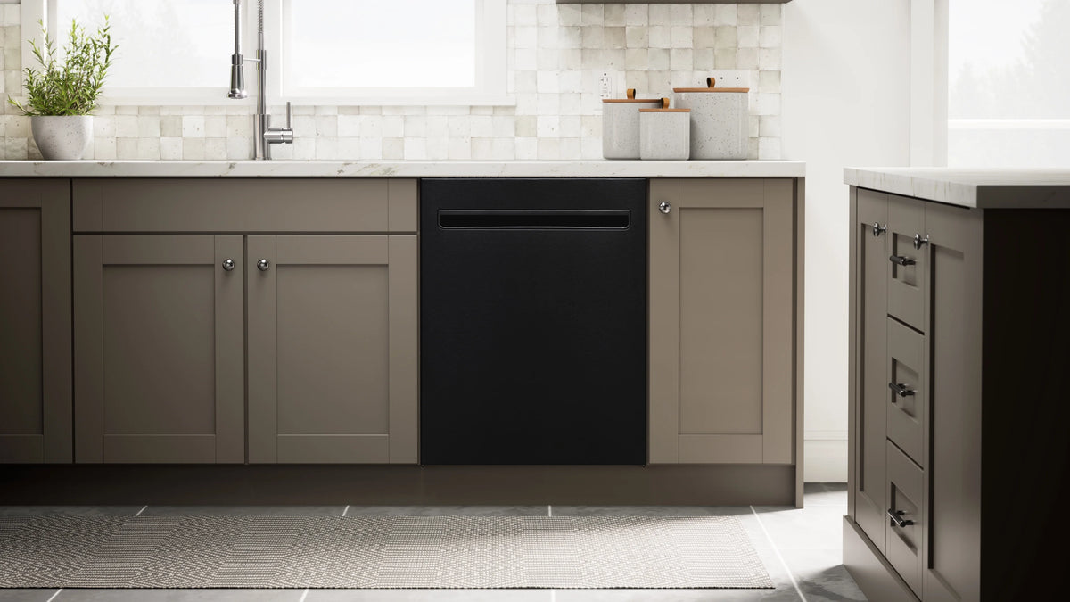 Kenmore 02214639 24" Built-in Stainless Steel Tub Dishwasher, Removeable 3rd Rack, SmartWash, Black