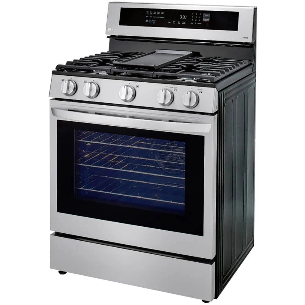 LG 30�� 5.8 cu ft Slide-In Gas Range in Stainless Steel