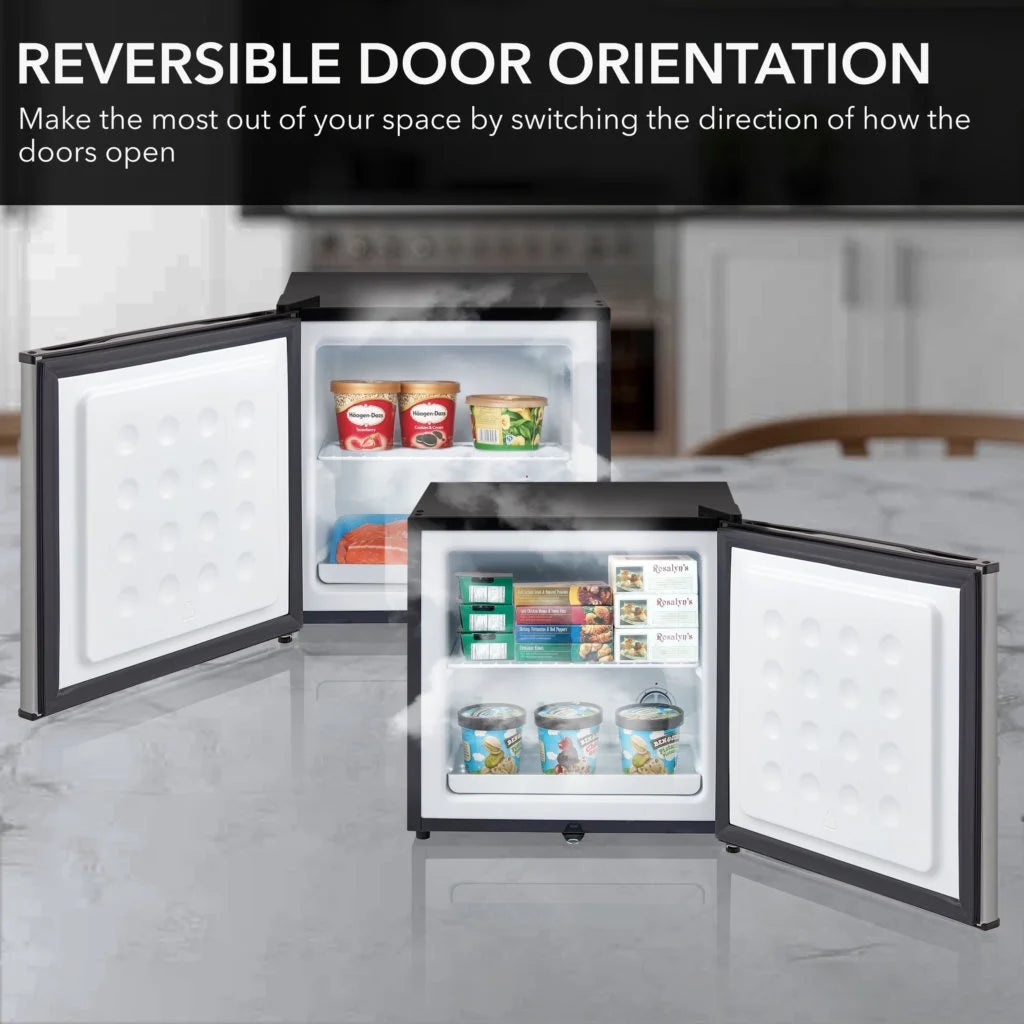 Whynter 1.1 cu. ft. Energy Star Upright Freezer with Lock CUF-112SS