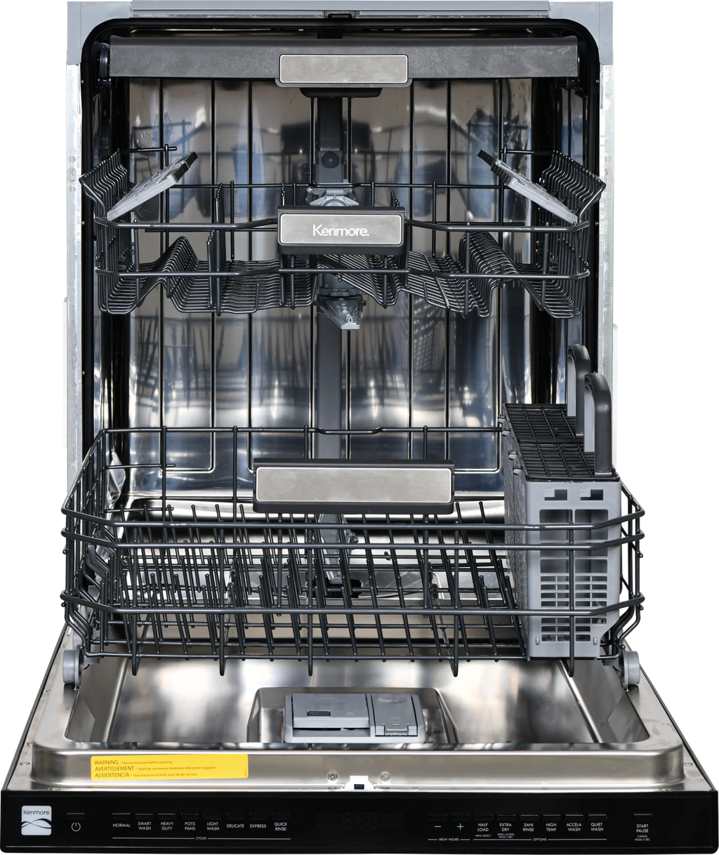 Kenmore 02214622 Built-in 24-inch Stainless Steel Tub Dishwasher, White, 34"H x 24"W x 25"D