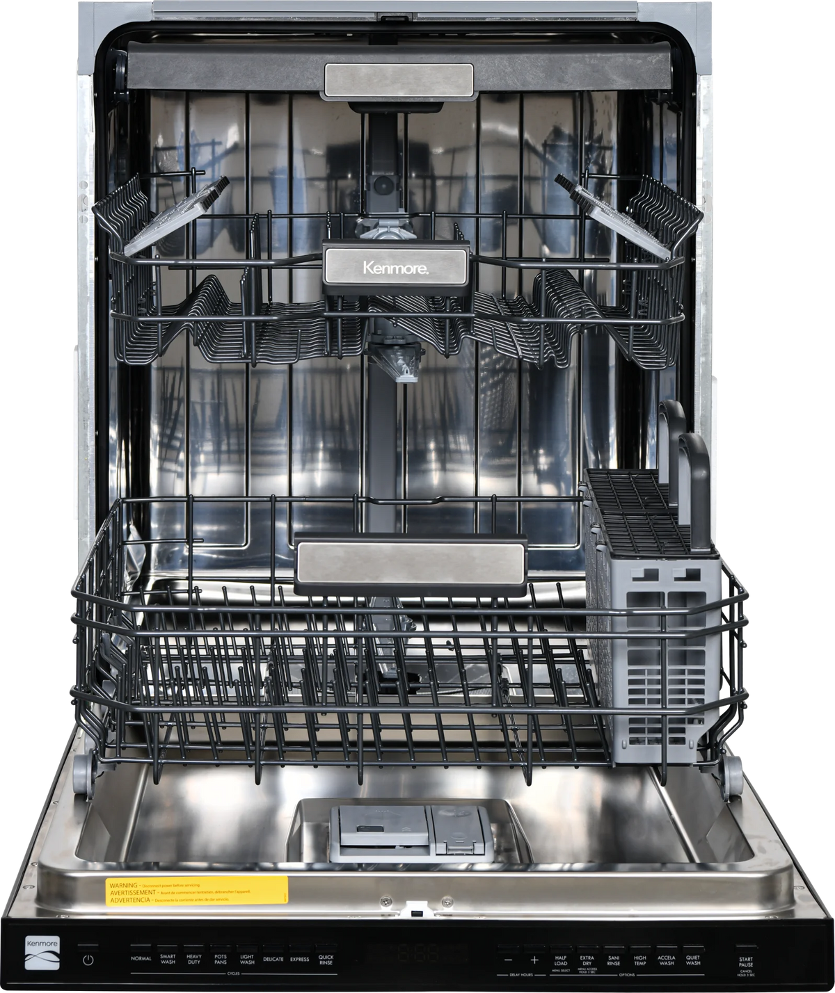 Kenmore 02214622 Built-in 24-inch Stainless Steel Tub Dishwasher, White, 34"H x 24"W x 25"D